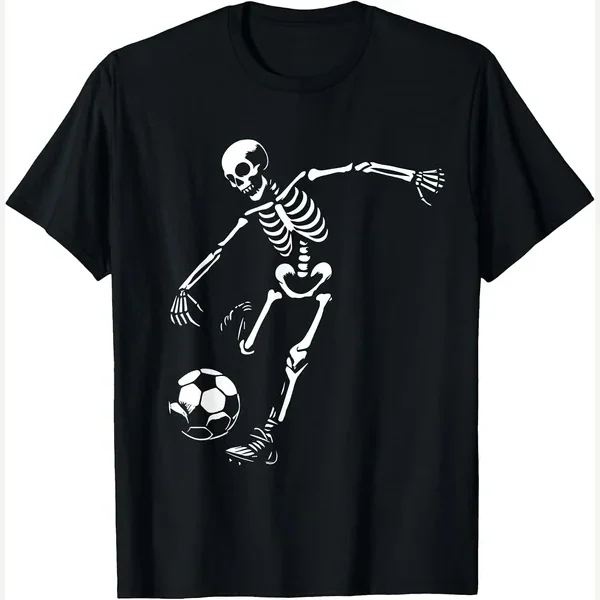 Skeleton Playing print by Halloween Designs Women Men Kids