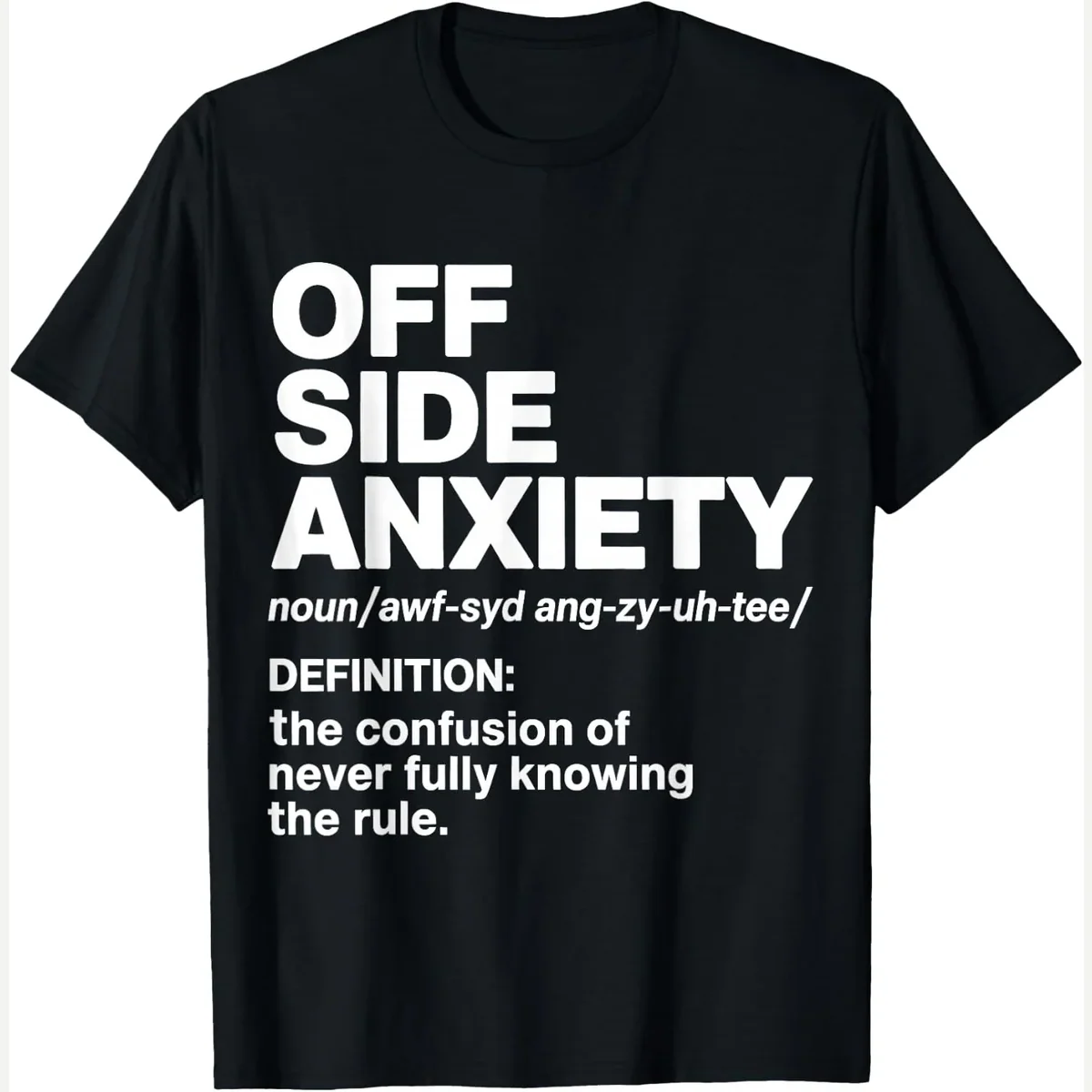 Off Side Anxiety Football Confusion Rule print by Soccer Football Offside Rule Fan Anxiety Humor