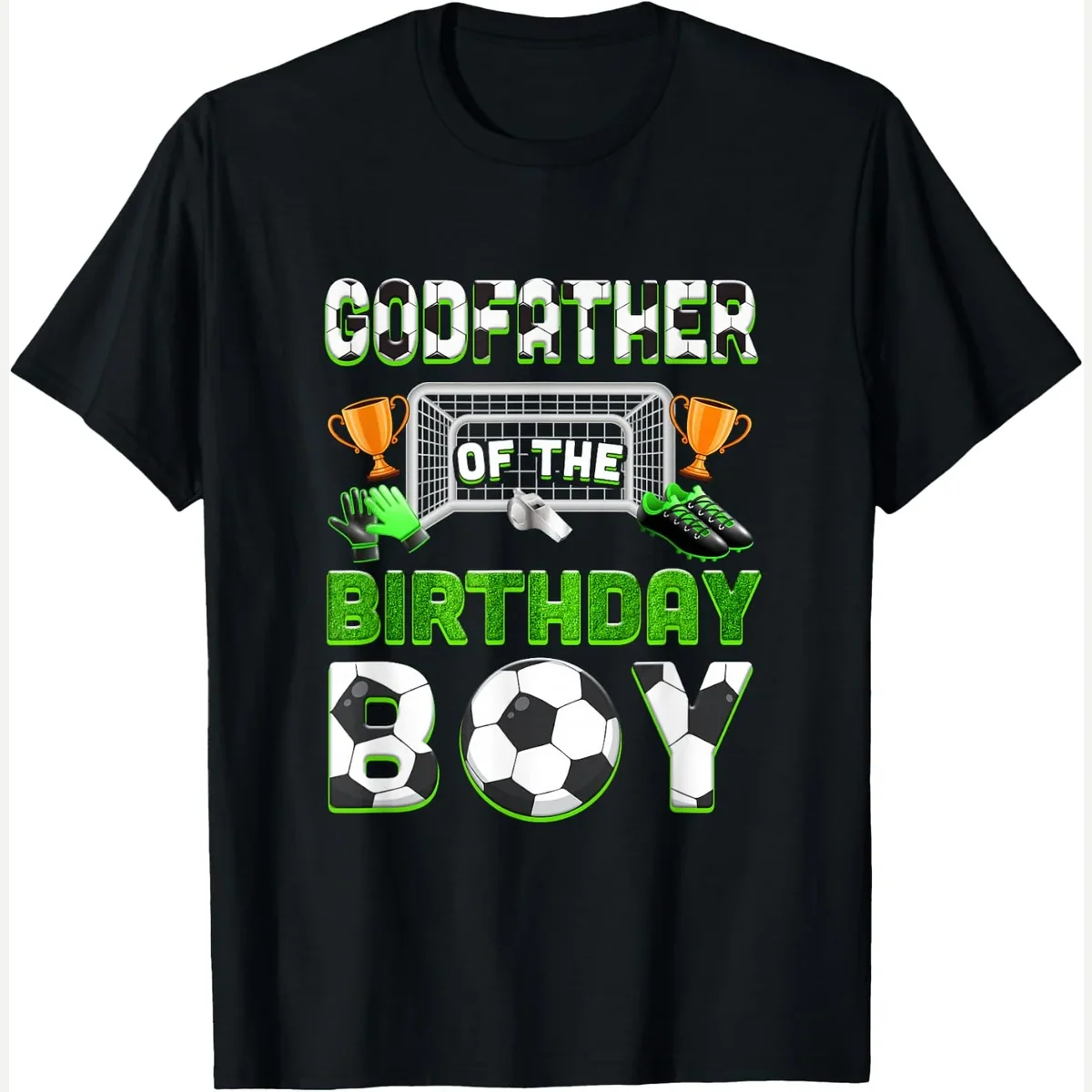 Godfather Of The Family Matching Party print by Godfather Birthday Boy Soccer Family