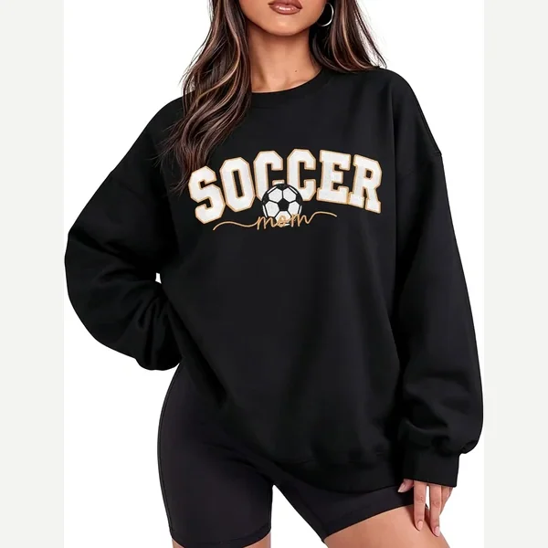 Embroidered Sweatshirt Gameday Pullover Sport print by YALUCOR