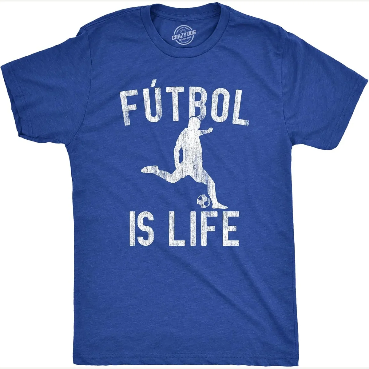 Is Life Football Lovers Royal print by Crazy Dog T-Shirts