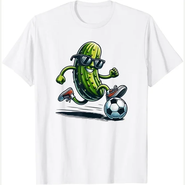 Pickle Playing and Wearing Sunglasses print by Sports and Humor and Funny Pickle by H