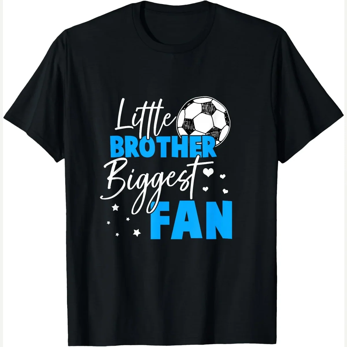 Little Biggest Fan print by Soccer Shirt Women & Girls Soccer Gifts