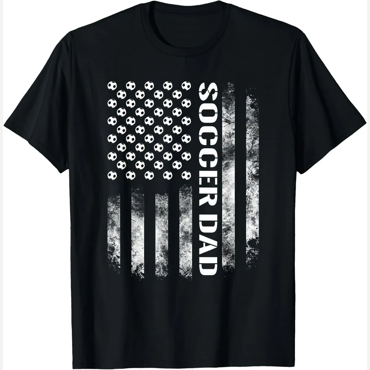 Soccer Dad t-shirt, black, proud soccer daddy tee and gift idea print by Proud Soccer Daddy Tee And Gift Idea