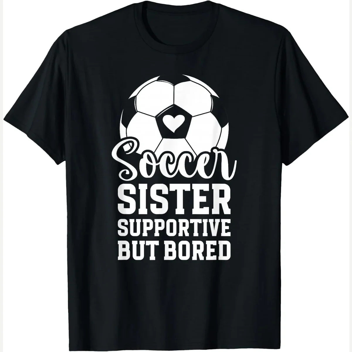 Supportive But Bored, funny sister of a soccer player soccer sis print by Funny Sister Of A Soccer Player Soccer Sis