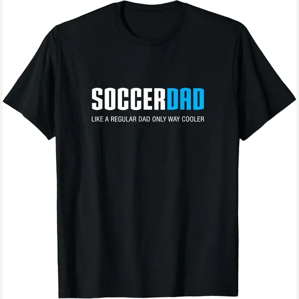 Soccer Dad t-shirt, black, soccer dad print by Soccer Dad
