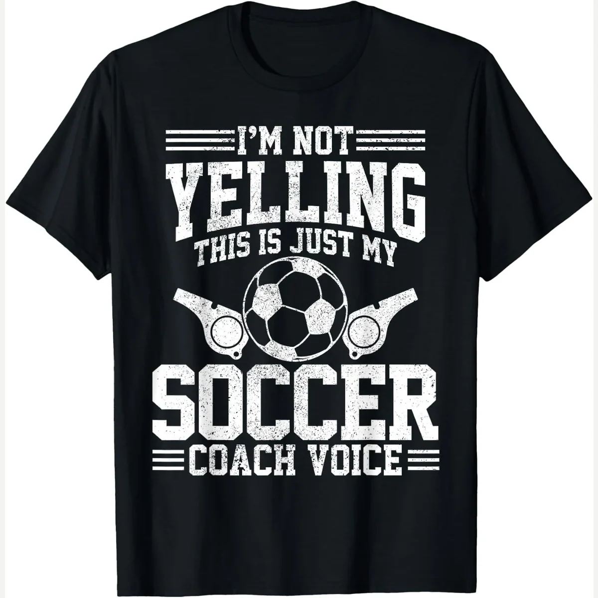 Soccer Coach Voice print by Funny Soccer Coach T-Shirts & Gifts