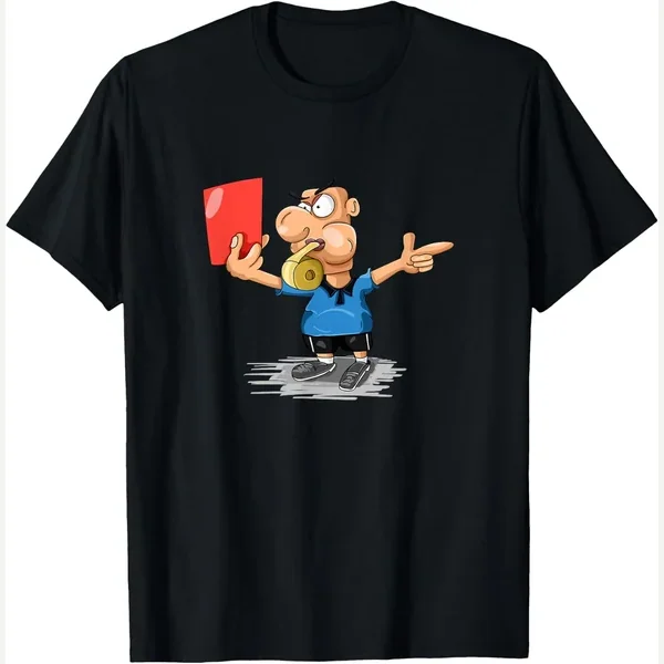 Coach & Referee t-shirt, black print by Soccer Sport Apparel