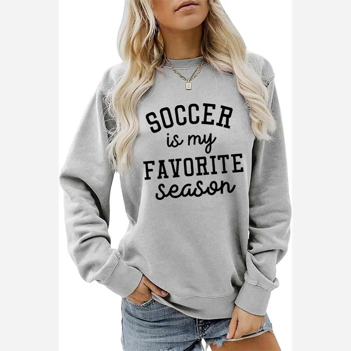 Is My Favorite Sweatshirt Crewneck Pullover print by Hapwalyn